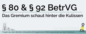 § 80 & § 92&nbsp;BetrVG